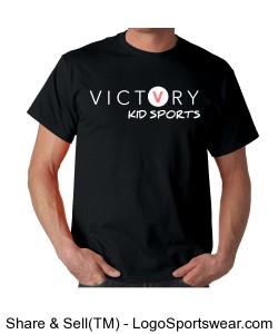 VICTORY KID SPORTS MEN'S COACH SHIRT BLACK Design Zoom