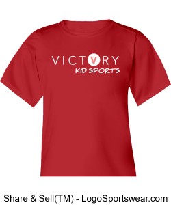 VICTORY KID SPORTS RED DRY FIT SHIRT Design Zoom